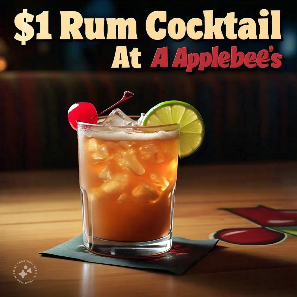 $1 Rum Cocktail At Applebee's